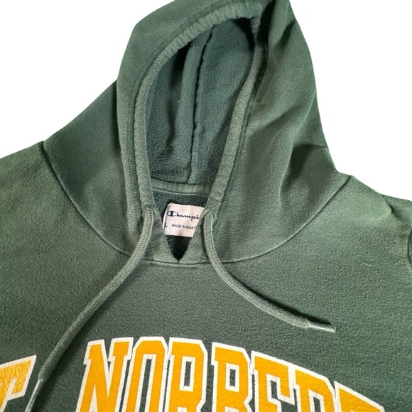 Champion St Norbert College Hoodie Green Size L Pullover Sweatshirt SNC Logo - Picture 4 of 10